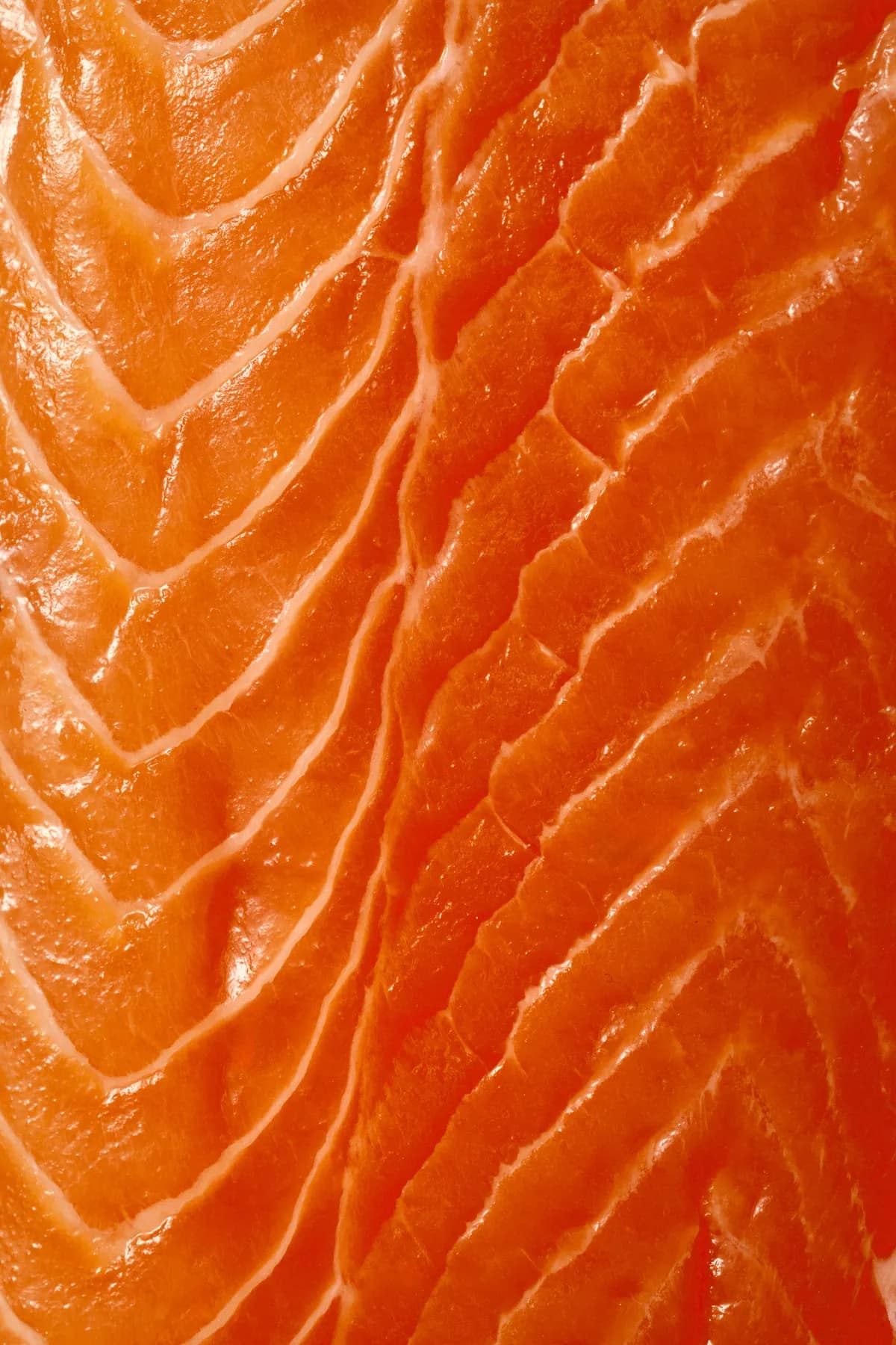 Makroaufnahme von frischem Lachs, appetitliche Textur